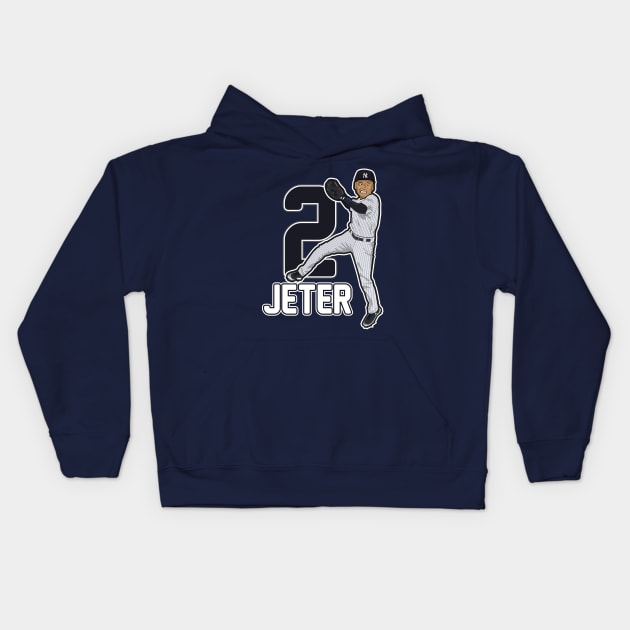 Yankees Captain Jeter Kids Hoodie by Side Hustle